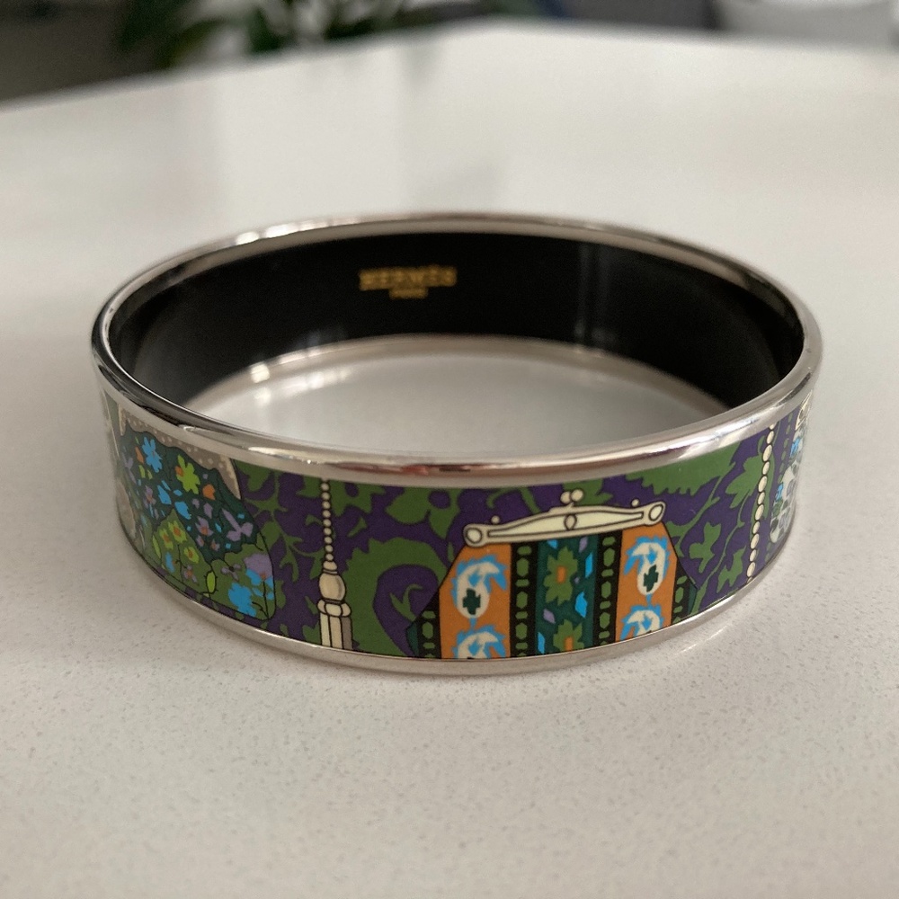 Hermes Cachemire de Tamara Enamel Bracelet